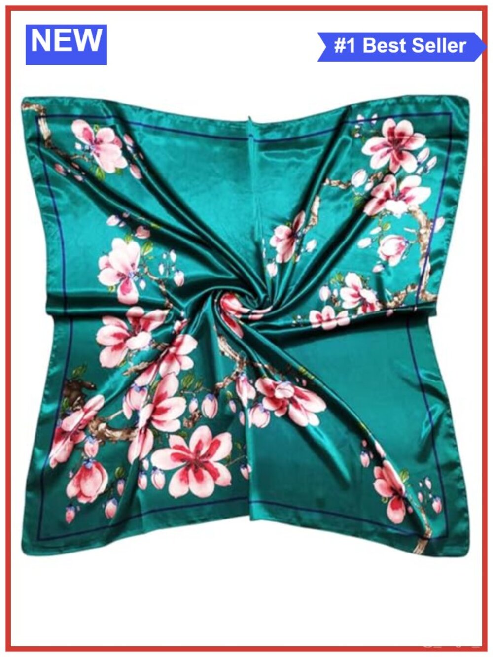 Satin Head Scarf 35x35 in for Women Silk Like Hair Wrap Bandana